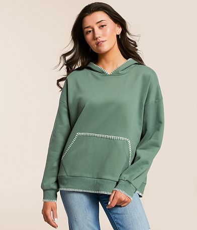 BKE Whipstitch Hooded Sweatshirt front view