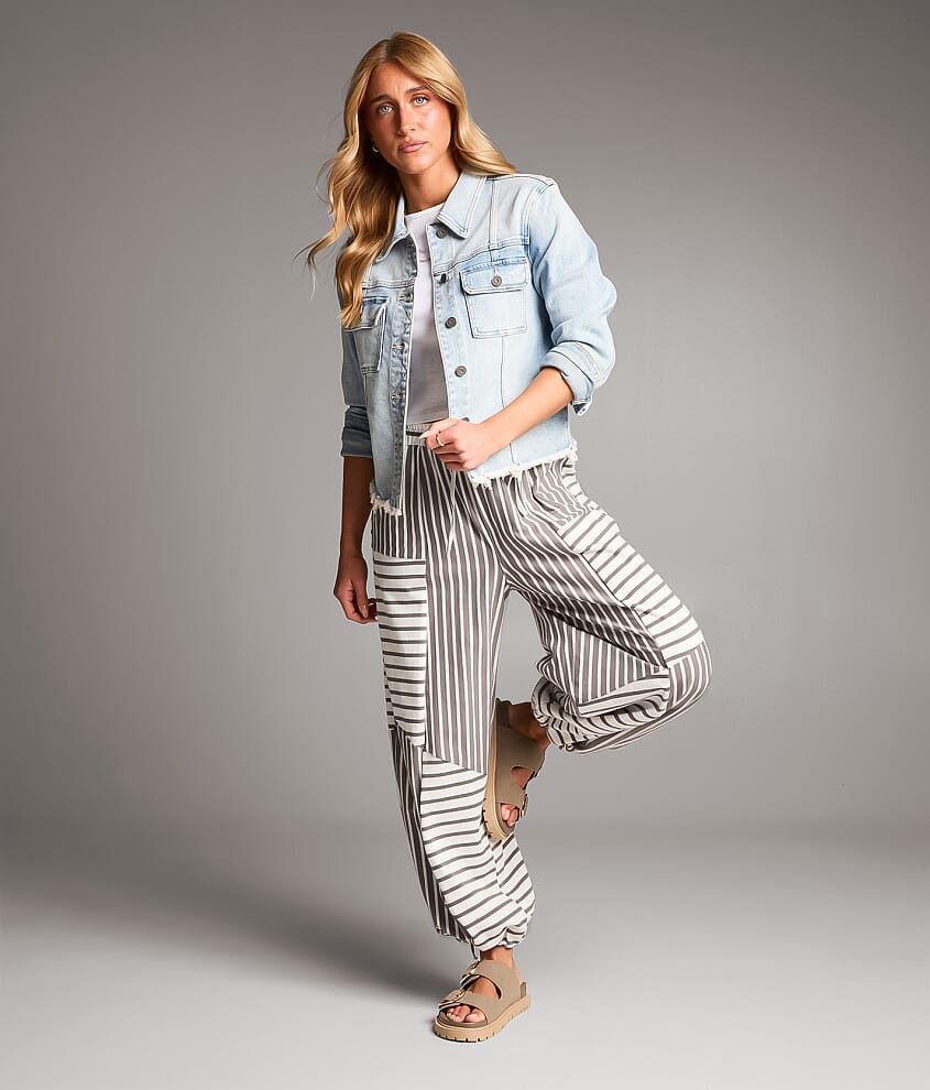 Striped Baggy Jogger