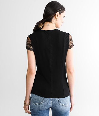 red by BKE Lace Top BACK
