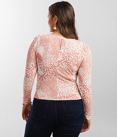 red by BKE Ruched Top back view