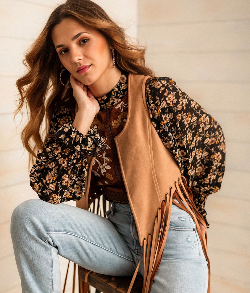 Brown Cropped Vest