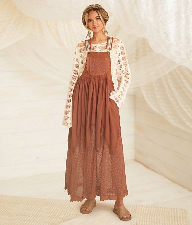 Gimmicks Tiered Maxi Skirtall front view