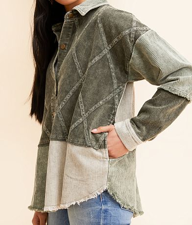 BKE Pieced Corduroy Shacket MISC_DETAIL_1