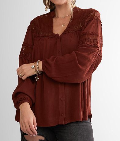 Gimmicks Crinkle Woven Top MISC_DETAIL_1