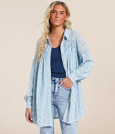 Oli & Hali Floral Tunic Blouse front view