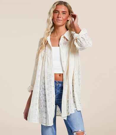 Oli & Hali Floral Tunic Blouse front view