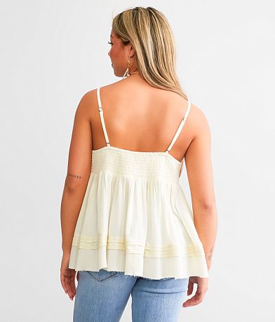 Oli &amp; Hali Flowy Eyelet Tank Top back view