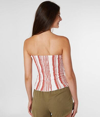 Daytrip Vertical Striped Tube Top BACK