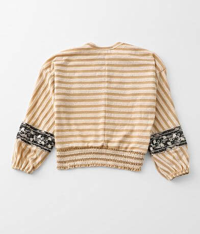 Gimmicks Girl Girls - Striped Dolman Top BACK