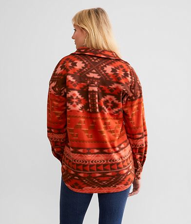 BKE Southwestern Polar Fleece Shirt back view