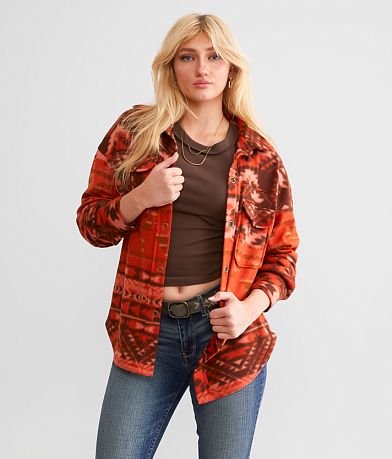 BKE Southwestern Polar Fleece Shirt front view