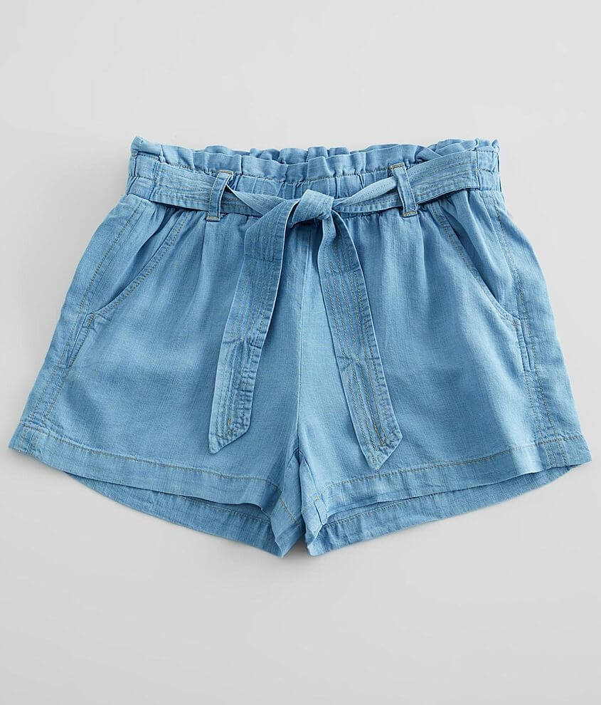 Light blue hot sale paperbag shorts