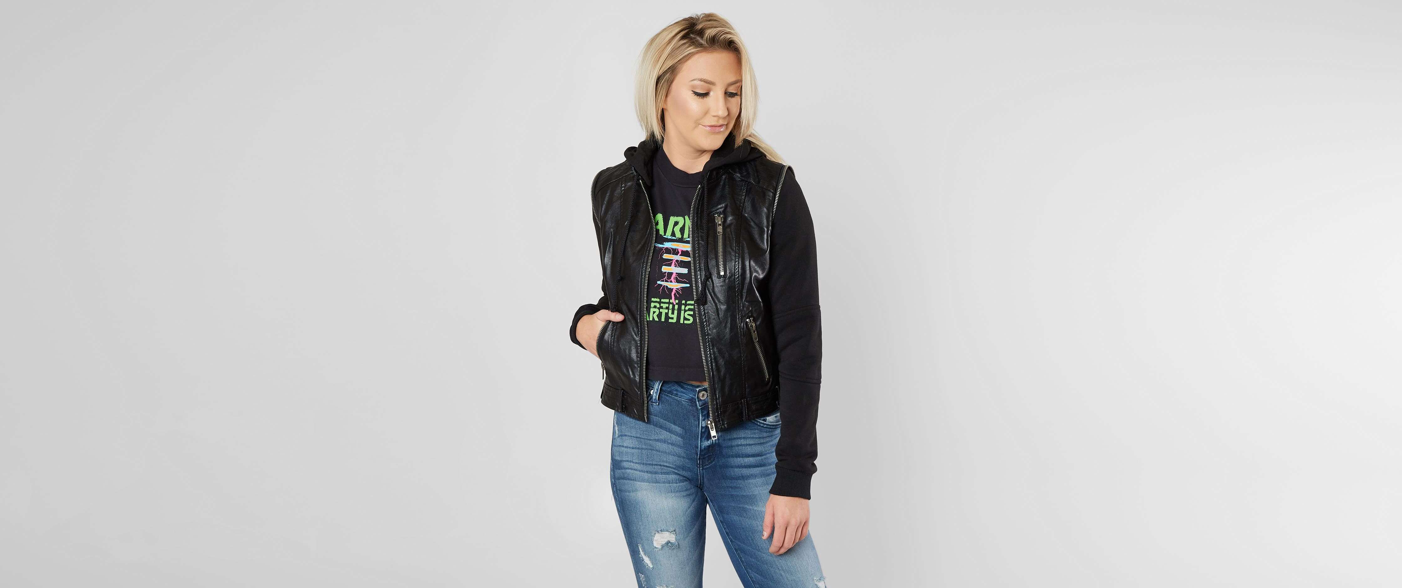 BKE Vegan Leather Jacket