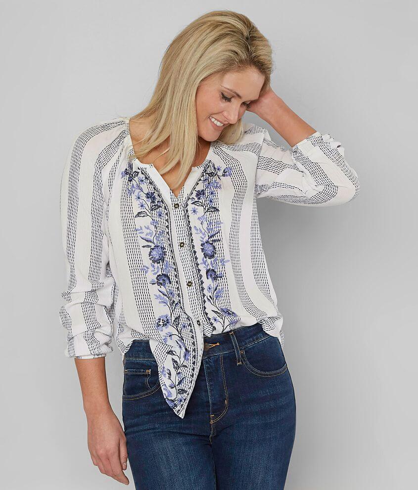 Jolt Embroidered Blouse front view