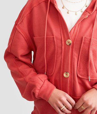 BKE Boyfriend Hooded Jacket misc detail 1 view
