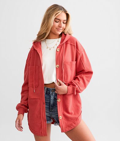 BKE Boyfriend Hooded Jacket front view