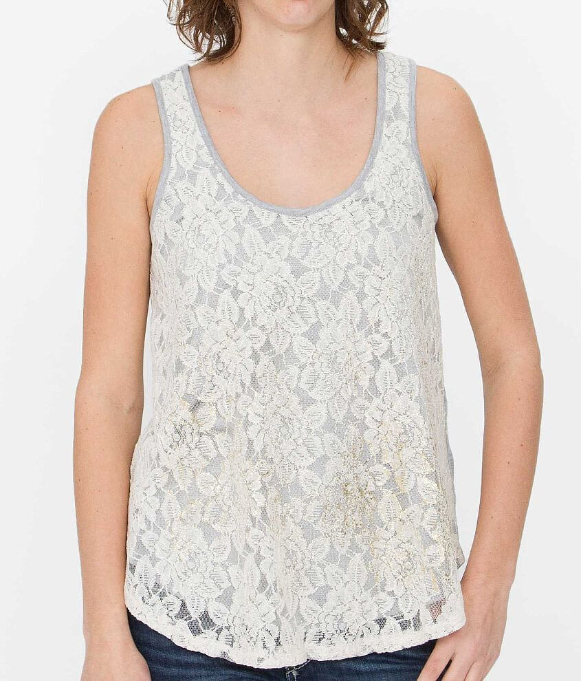 Jolt Heathered Tank Top front view