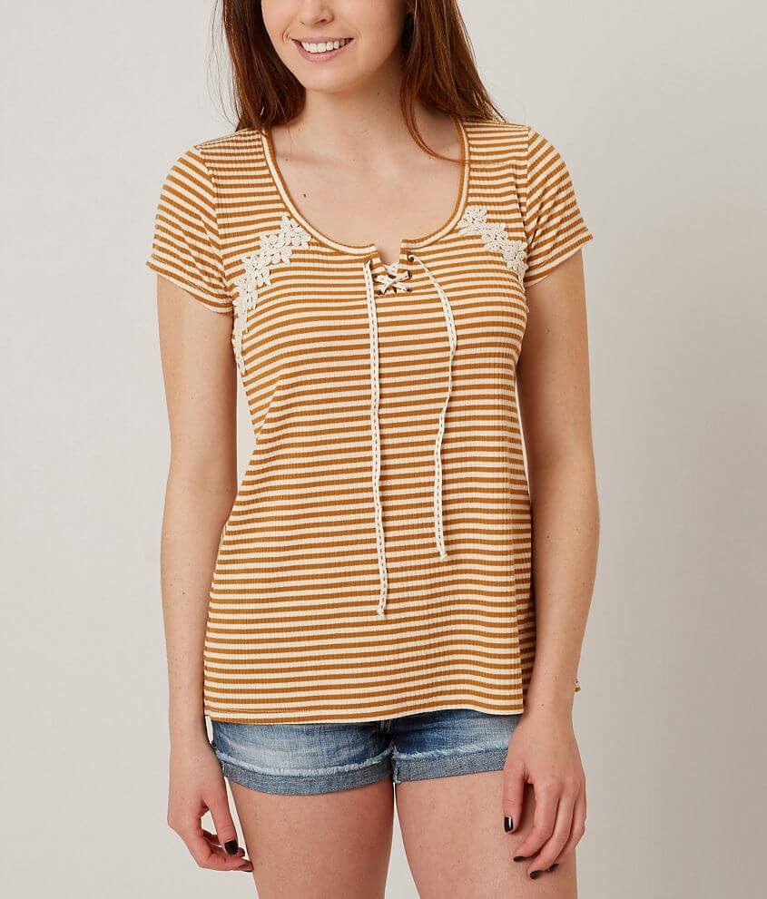 Jolt Striped Top front view