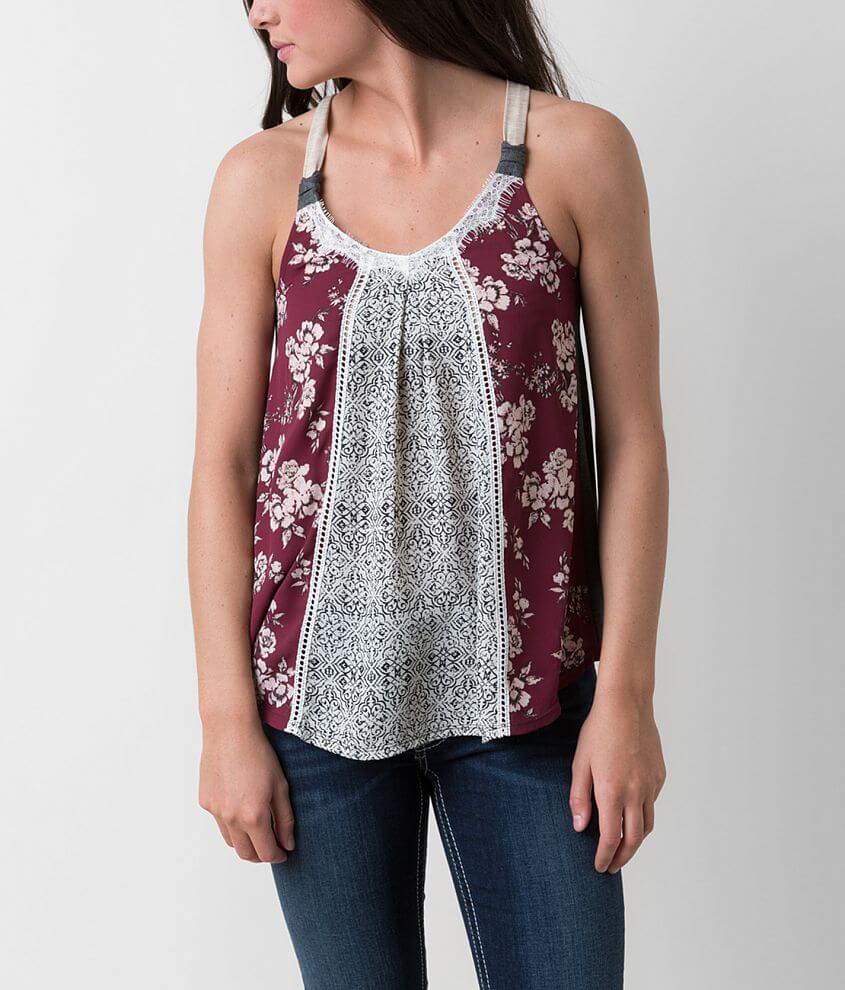 Jolt Pieced Tank Top front view