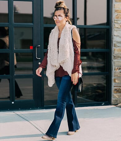 Jolt Faux Fur Vest full left side view