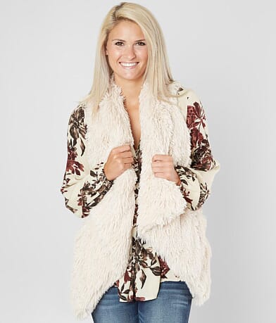 Jolt Faux Fur Vest full right side view