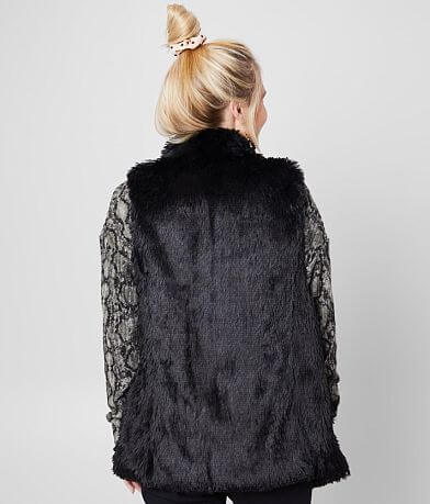 Jolt Faux Fur Vest BACK