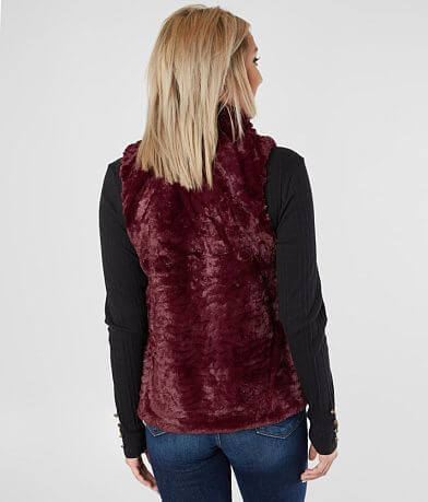 Jolt Faux Fur Vest BACK