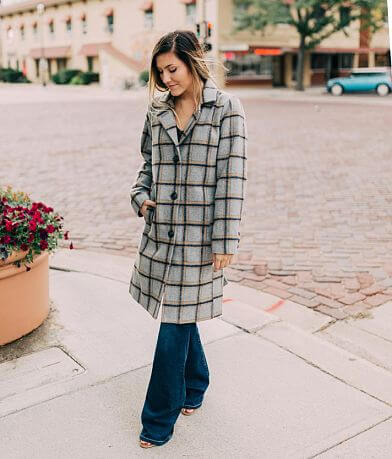 Jolt Plaid Peacoat FULL_LEFT_SIDE
