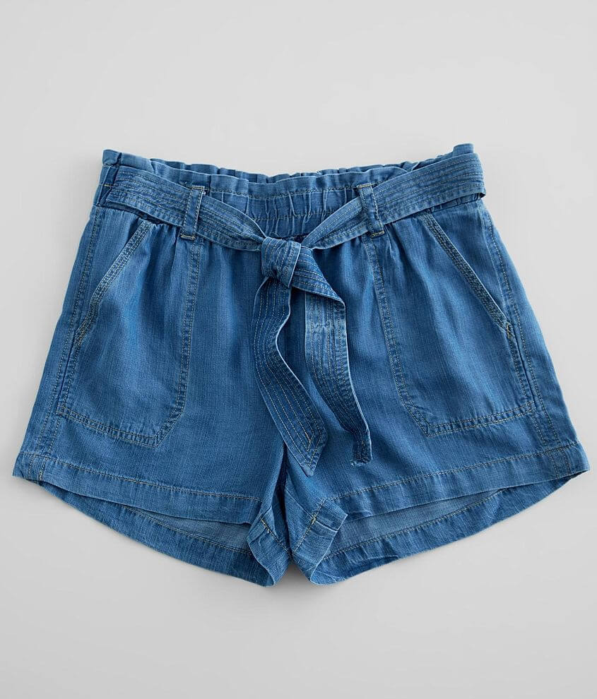 Jolt Paperbag Fashion Short Women s Shorts in Dark Blue Buckle