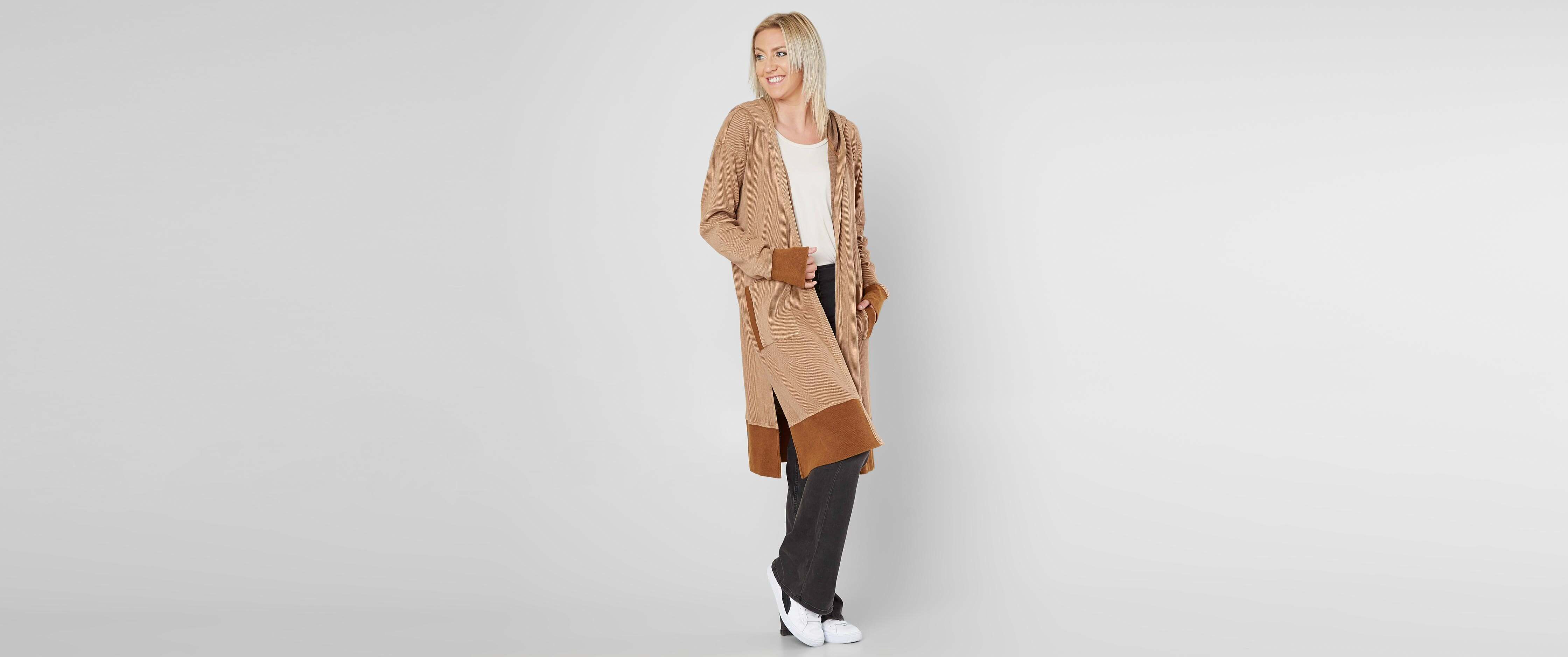 duster cardigan with hood