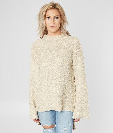 mystree Mock Neck High Low Hem Sweater MISC_DETAIL_1