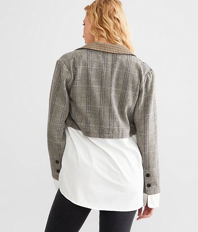 mystree Mixed Print Blazer BACK