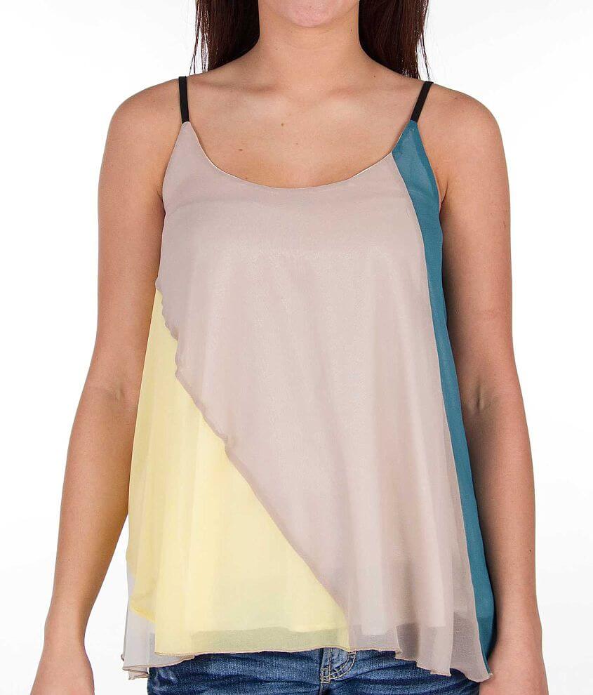 mystree Color Block Tank Top front view