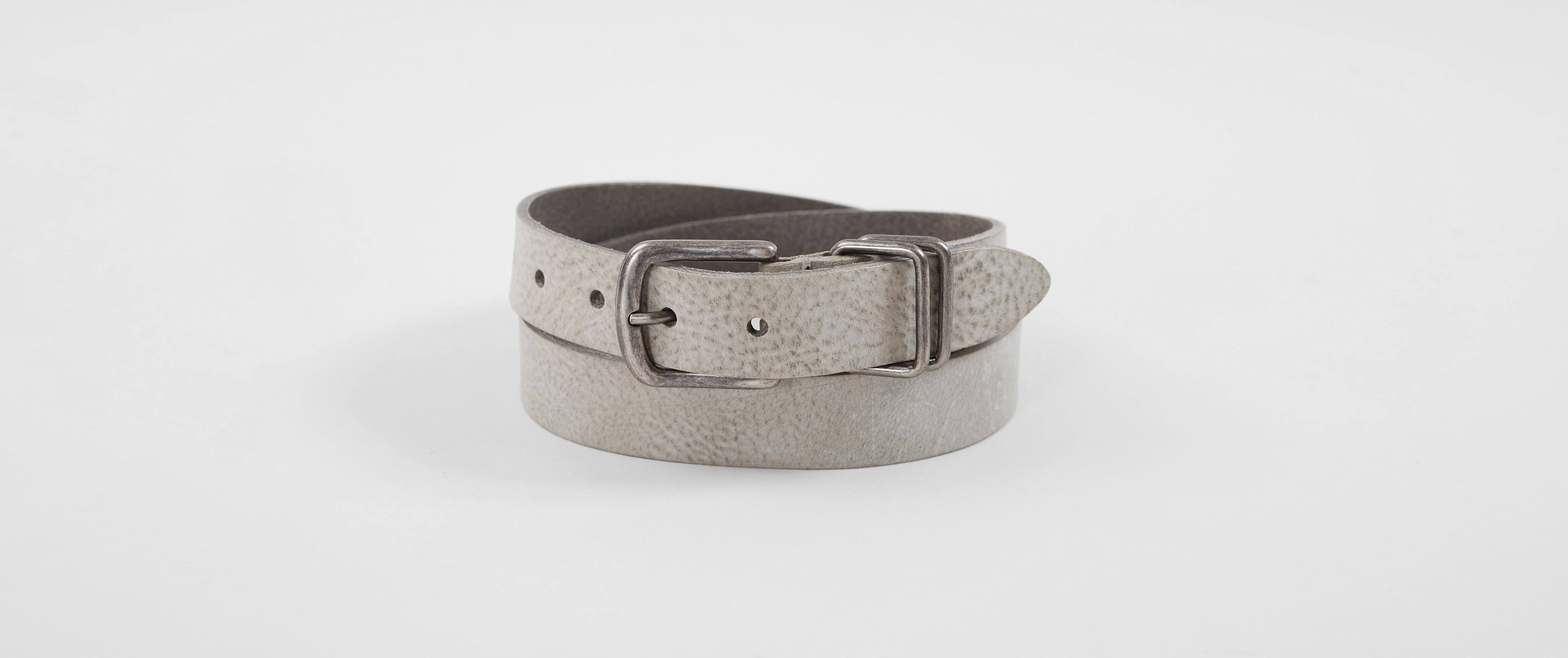 grey leather belt womens