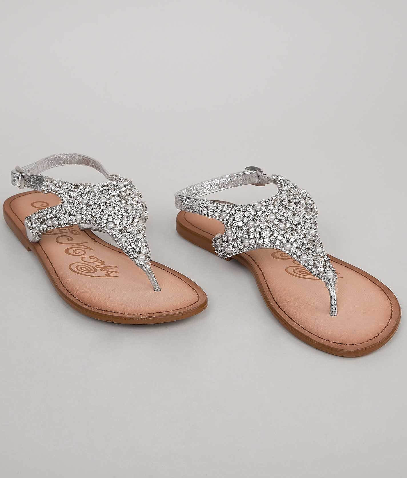 naughty monkey rhinestone sandals