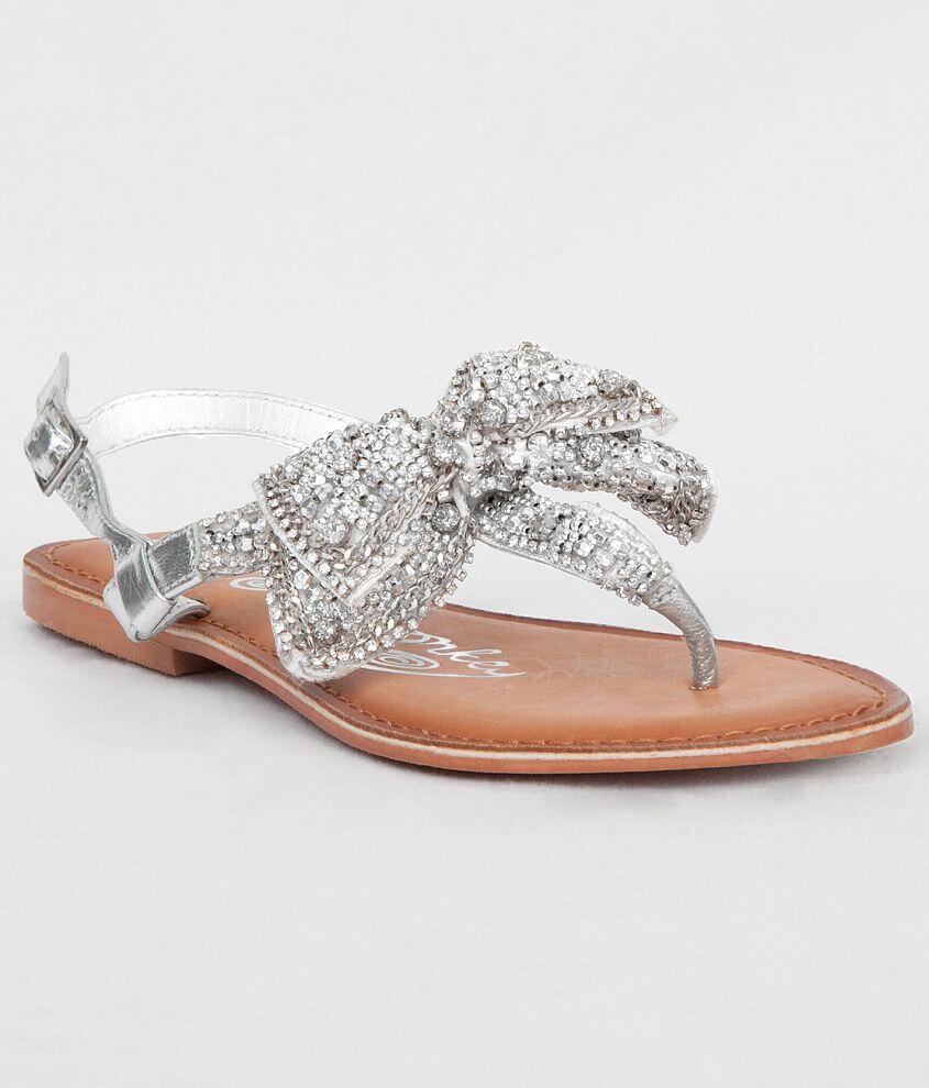 Naughty Monkey Jeweled Delight Sandal - Women's Shoes in Silver | Buckle