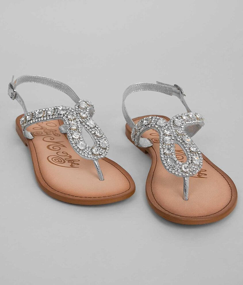 Naughty monkey store rhinestone sandals