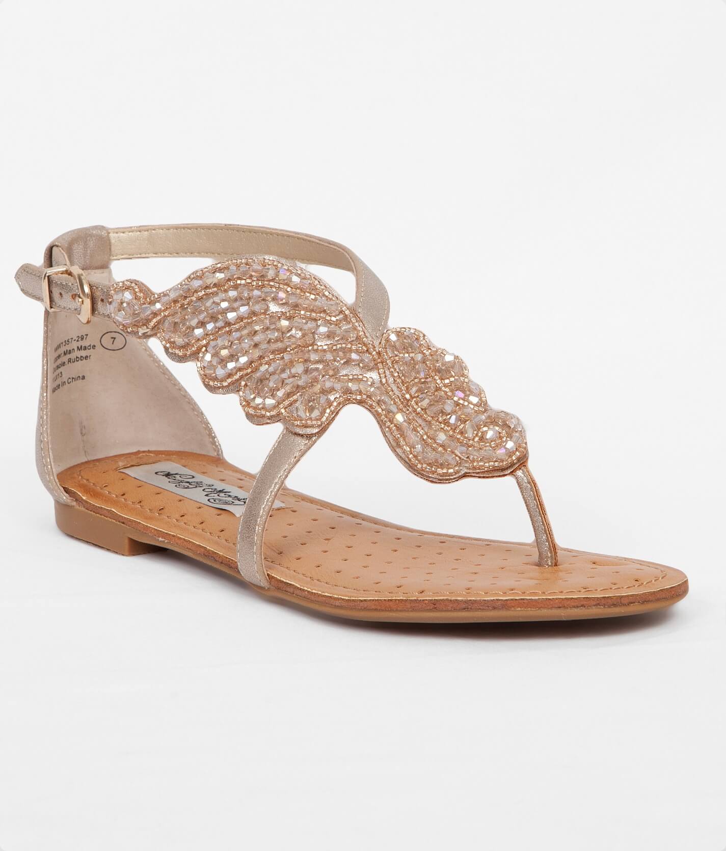 naughty monkey rhinestone sandals