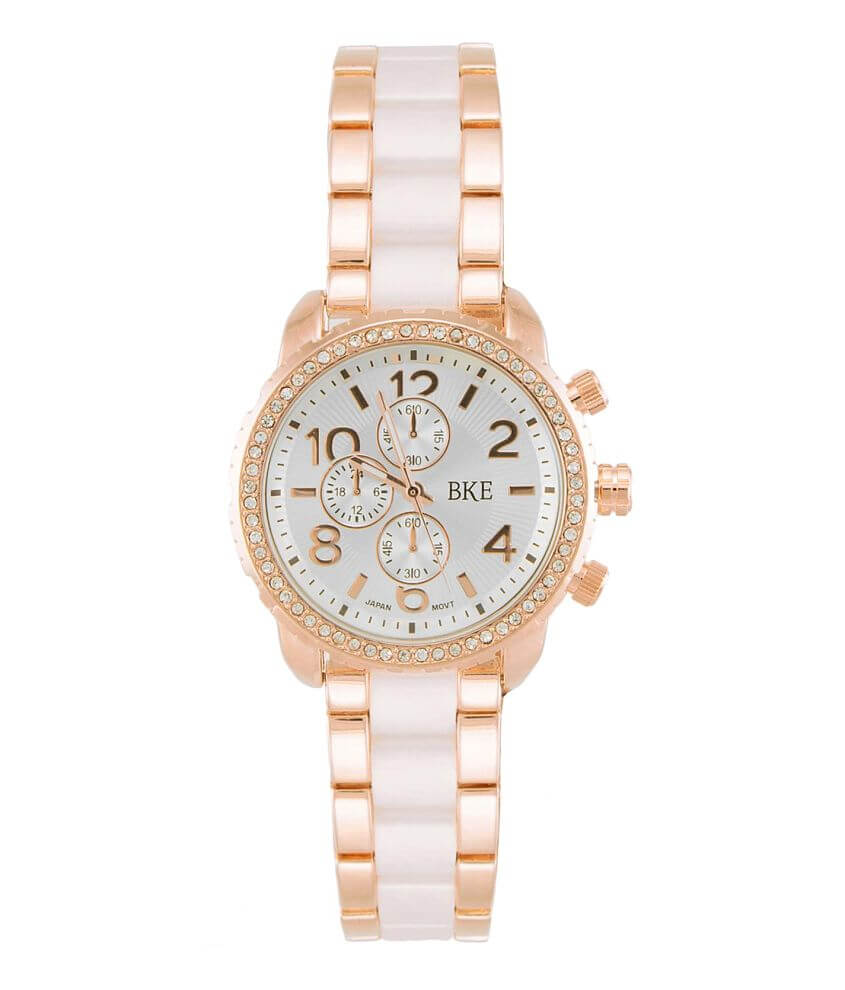 BKE Rhinestone Watch - Women's Watches in Ivory Rose Gold | Buckle