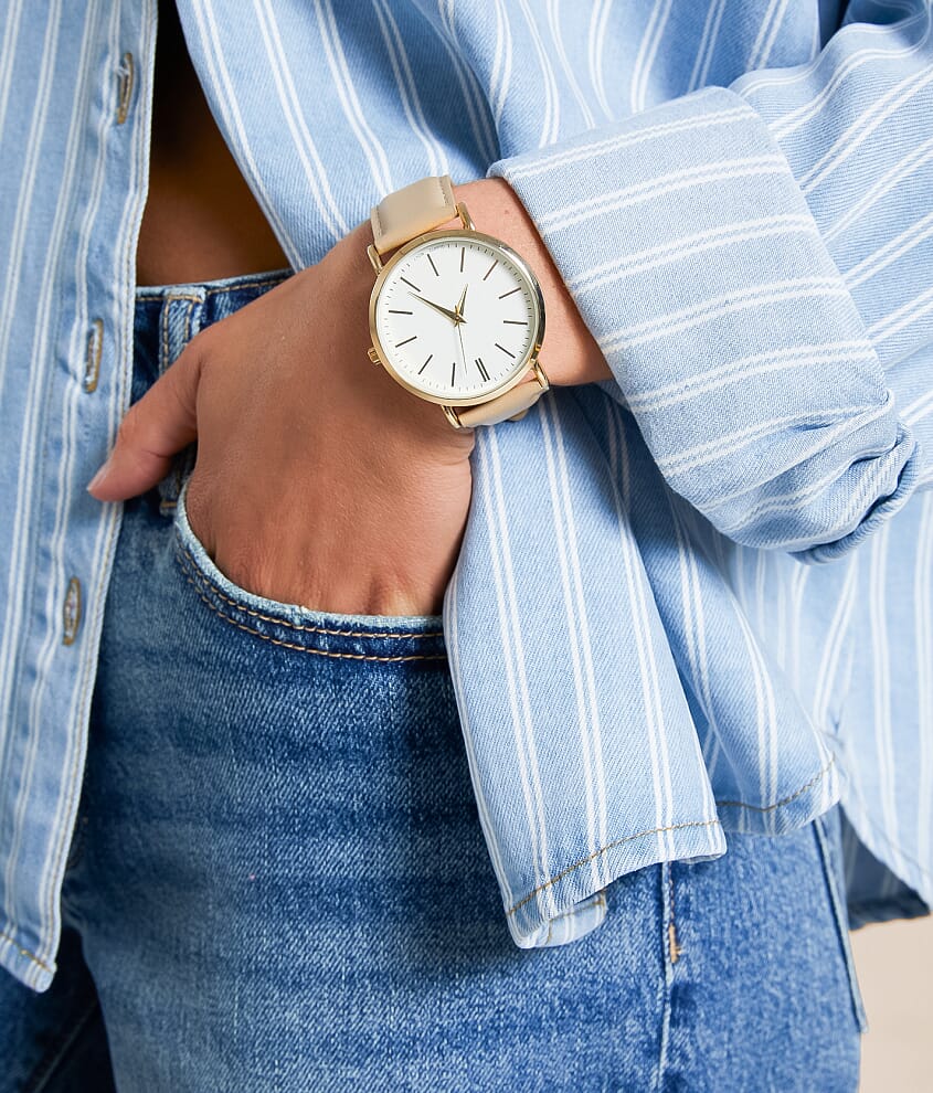 Circle Leather Watch - thumbnail 3