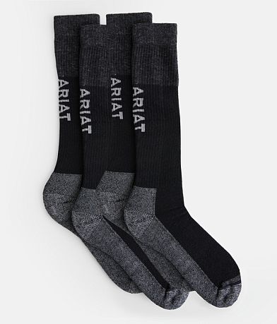 Ariat 2 Pack VenTEK™ Western Boot Socks front view