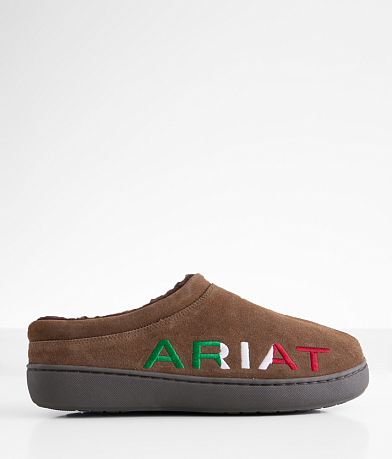 Ariat Logo Leather Clog Slipper front view