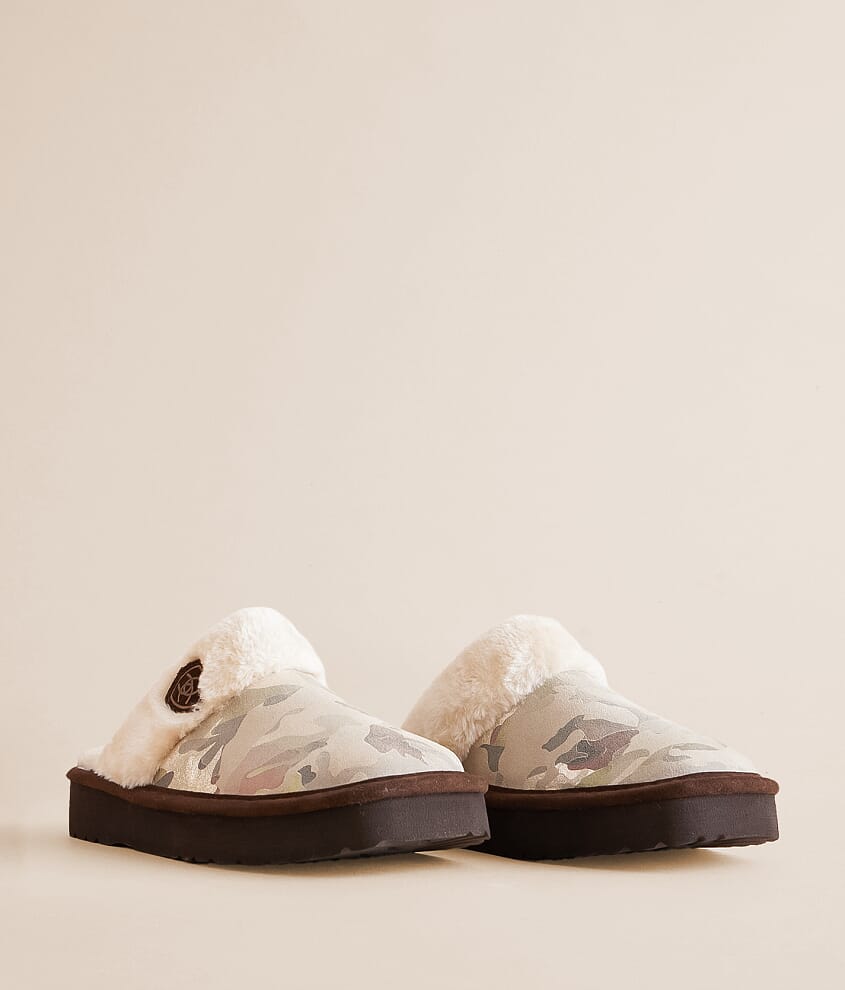 Jackie Exotic Camo Leather Slipper