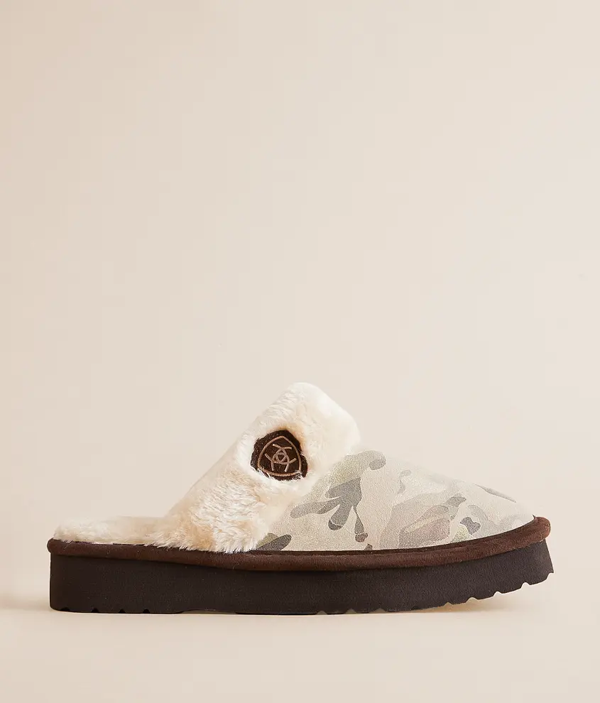 Jackie Exotic Camo Leather Slipper