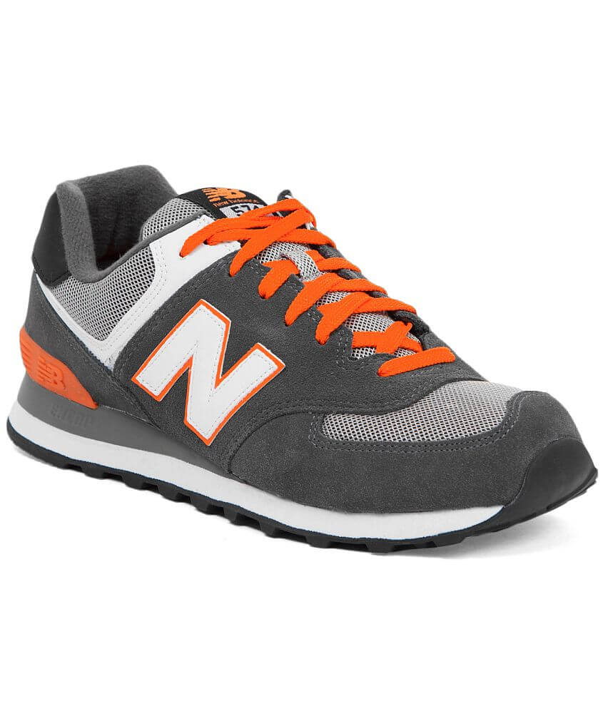 New balance 574 grey clearance and orange