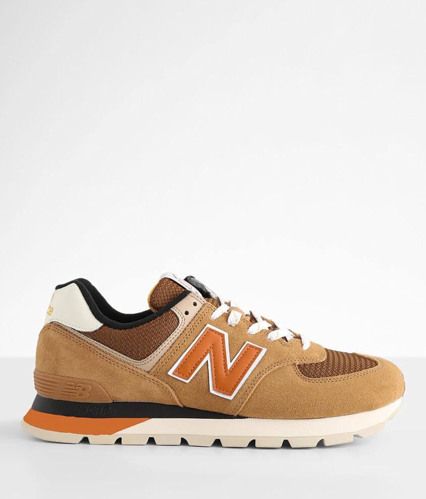 New Balance 574 Rugged Suede Sneaker - Men's Shoes in Workwear Black ...