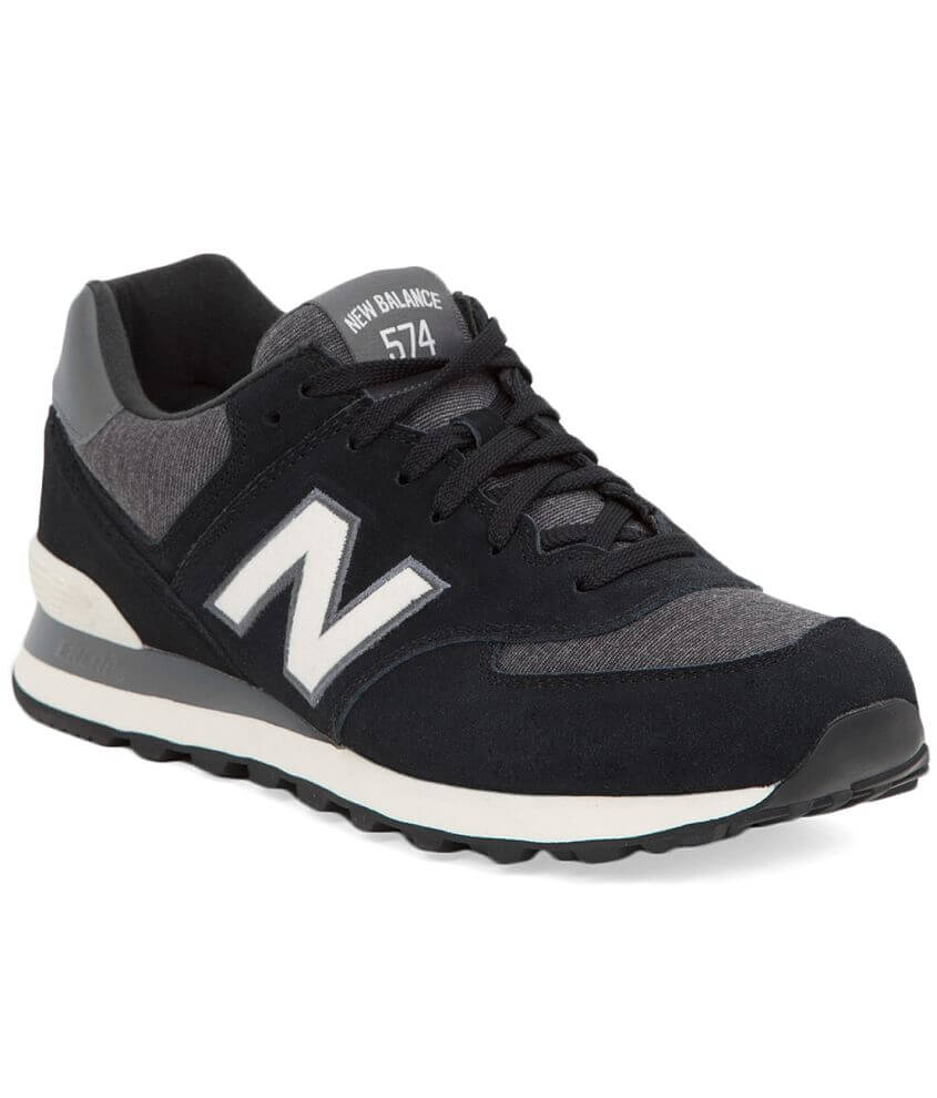 New Balance 574 Pennant Shoe - Men's Shoes in Black White | Buckle