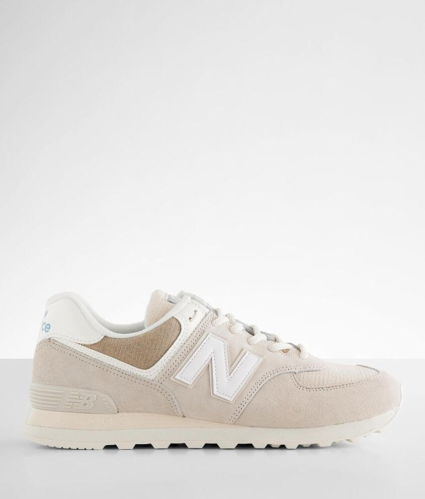 New Balance 574 Summer Beach Suede Sneaker - Men's Shoes in Moonbeam Seasalt |