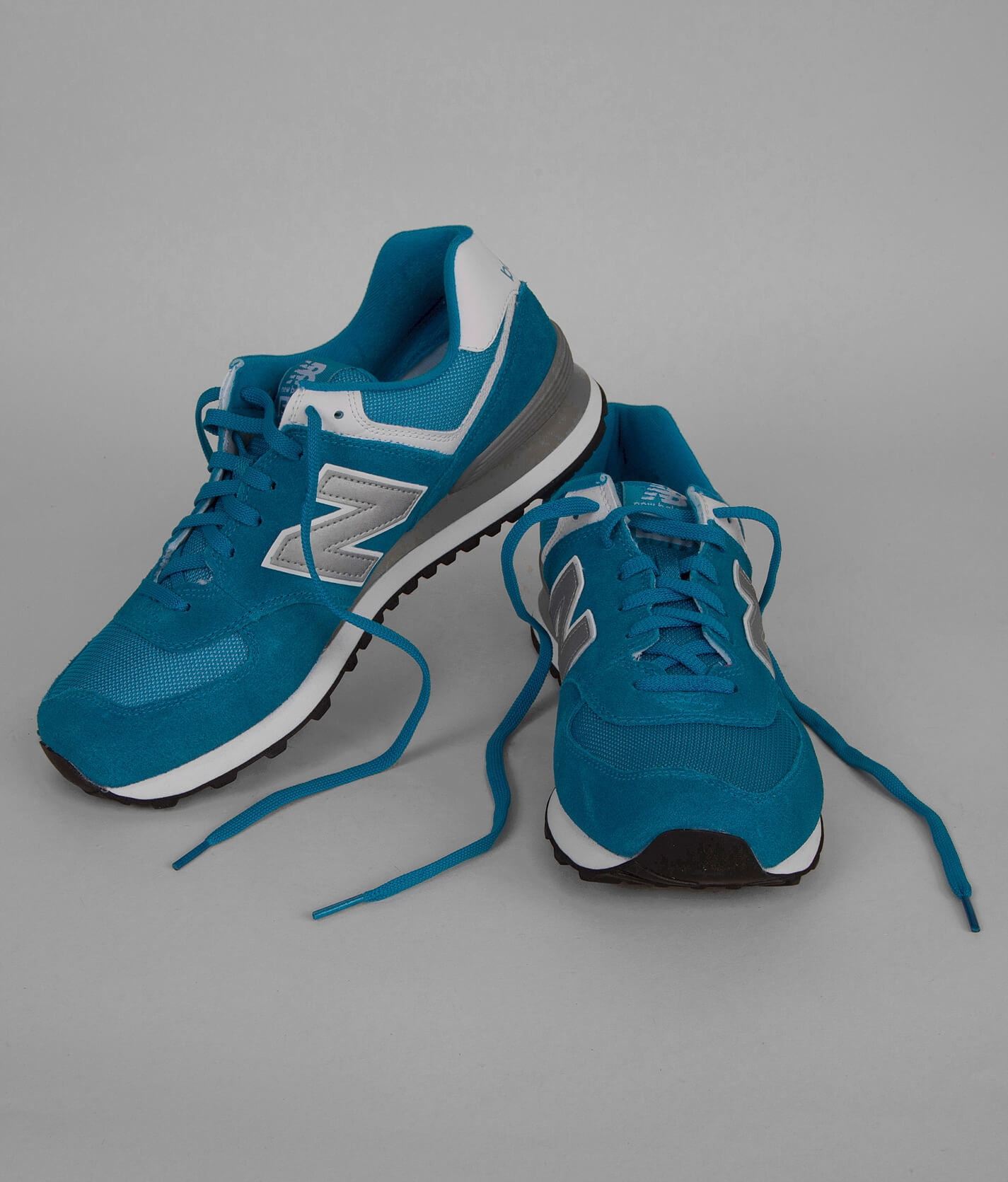new balance 574 blue silver