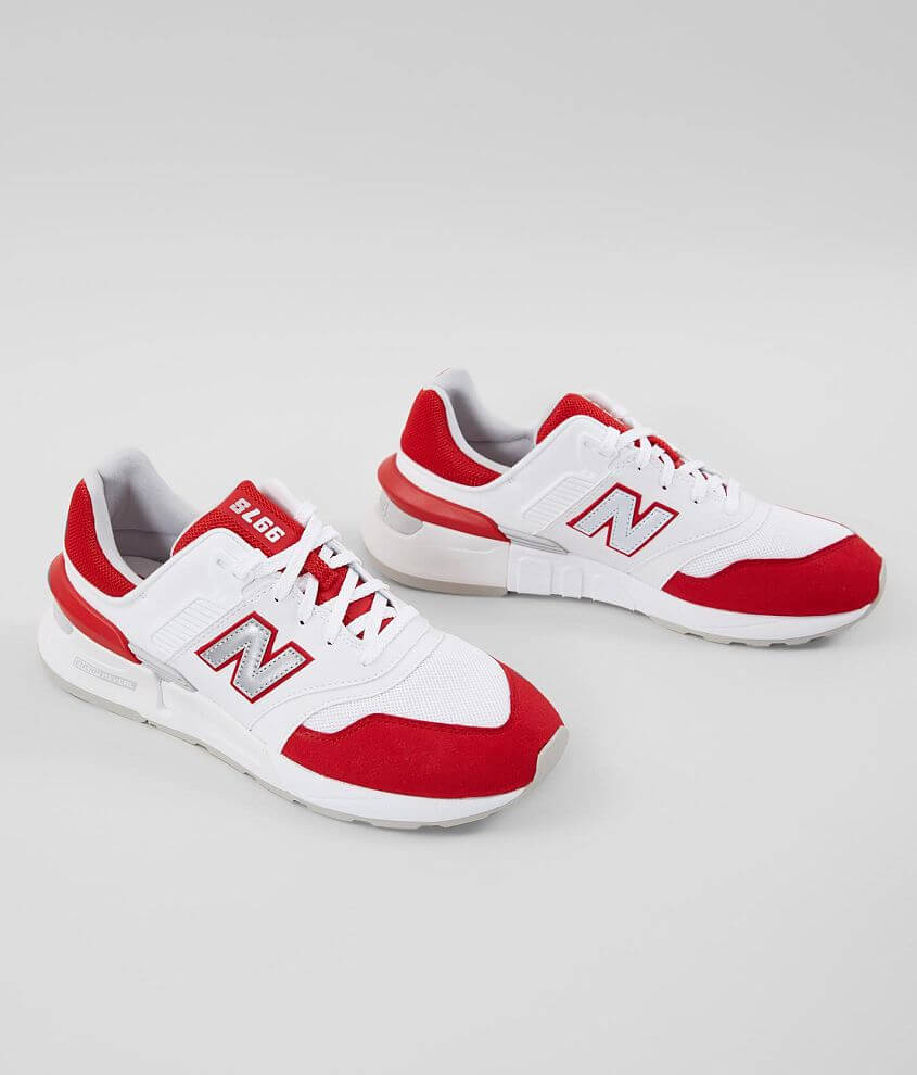 New Balance 997 Sport Suede Shoe Men's Shoes In Team Red Munsell White ...